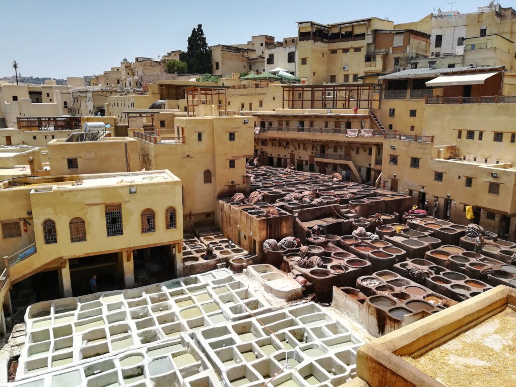 Curtiduría Chouwara en Fez